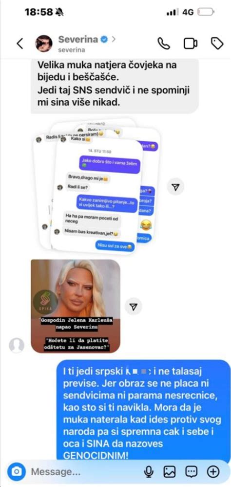 Prepiska Severine i Duška Tošića .